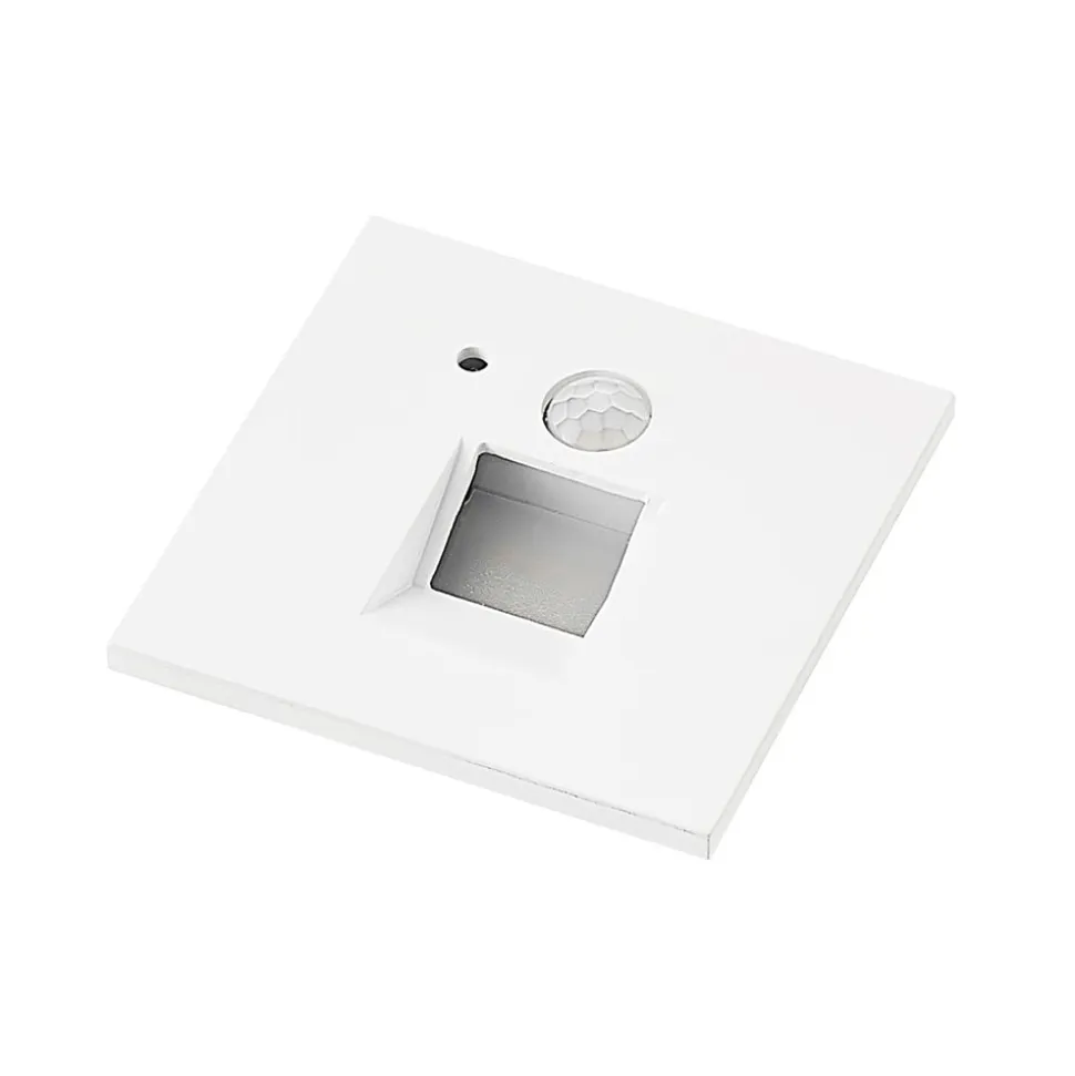 Arcchio LED-indbygningslampe Neru, 7 cm, hvid, kantet, sensor
