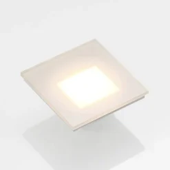 Arcchio LED-indbygningslampe Vexi, 7,8 cm x 7,8 cm, hvid, CCT
