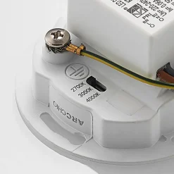 Arcchio LED-indbygningslampe Vexi, 7,8 cm x 7,8 cm, hvid, CCT
