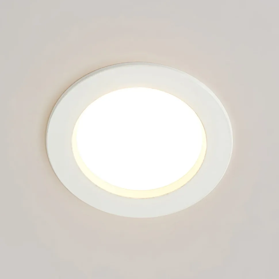 Arcchio LED-indbygningslampe Milaine, Ø 10 cm, hvid, dæmpbar