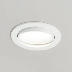 Arcchio LED-indbygningslampe Katerin, hvid, drejelig, sæt med 10 stk