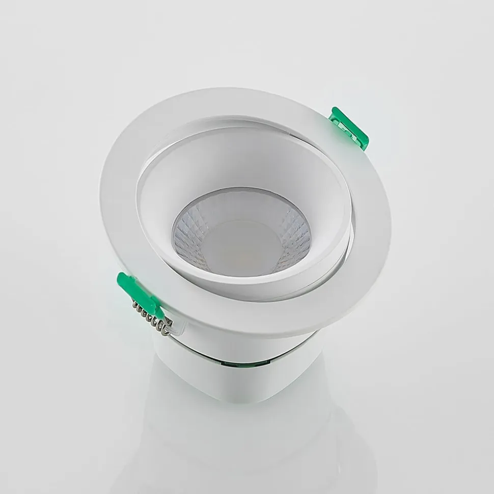 Arcchio LED-indbygningslampe Katerin, hvid, drejelig, 2-pak