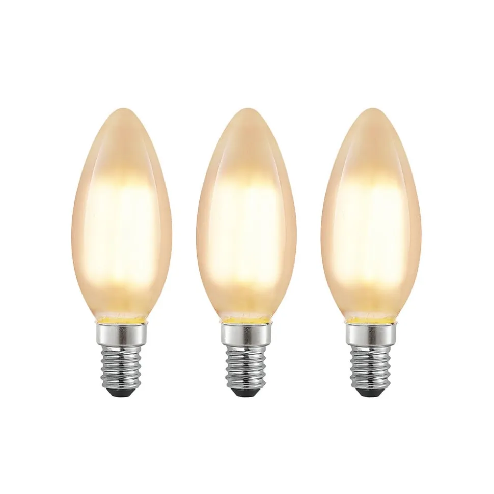 Arcchio LED-kertepære E14, 4 W, 2.700 K, dæmpbar, sæt med 3 stk