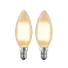 Arcchio LED-kertepære E14, 4 W, 2.700 K, dæmpbar, sæt med 2 stk
