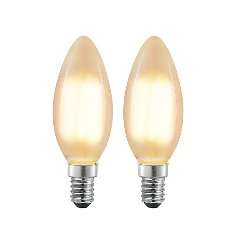 Arcchio LED-kertepære E14, 4 W, 2.700 K, dæmpbar, sæt med 2 stk