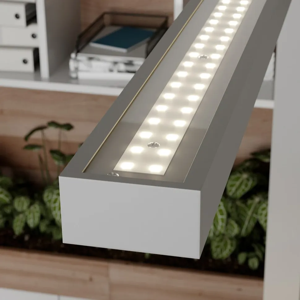 Arcchio LED-klemmelampe Jolinda, sølv, metal, dæmpbar