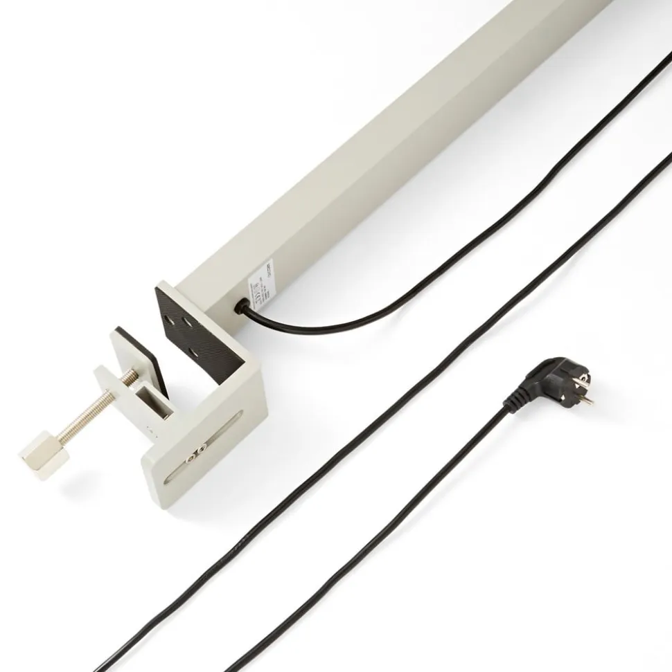 Arcchio LED-klemmelampe Jolinda, sølv, metal, dæmpbar