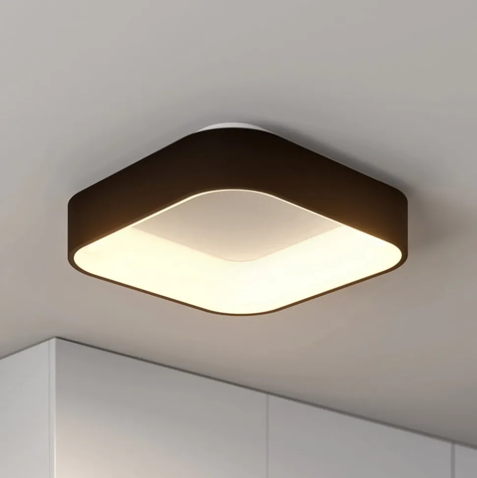 Arcchio LED-loftlampe Aleksi, 45 x 45 cm, sort, CCT