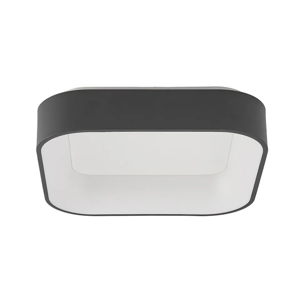 Arcchio LED-loftlampe Aleksi, 45 x 45 cm, sort, CCT