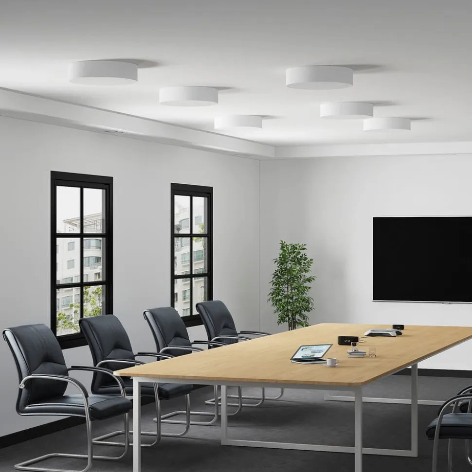 Arcchio LED-loftlampe Noabelle, Ø 40 cm, hvid, metal