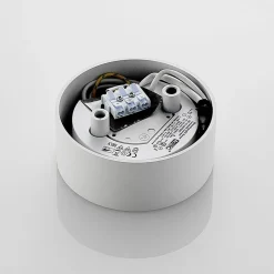 Arcchio LED-loftlampe Rotari, hvid, metal, Ø 12 cm
