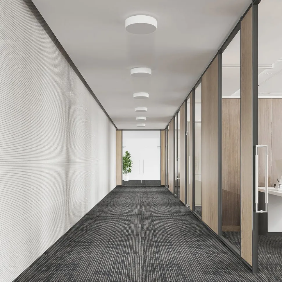 Arcchio LED-loftlampe Vanida, hvid, Ø 40 cm, op/ned