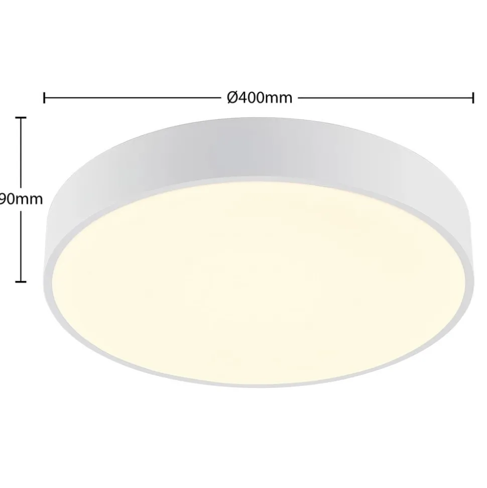 Arcchio LED-loftlampe Vanida, hvid, Ø 40 cm, op/ned