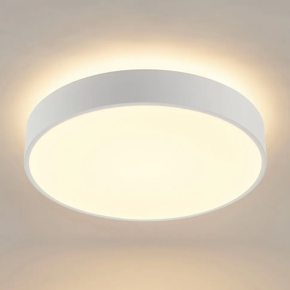 Arcchio LED-loftlampe Vanida, hvid, Ø 40 cm, op/ned