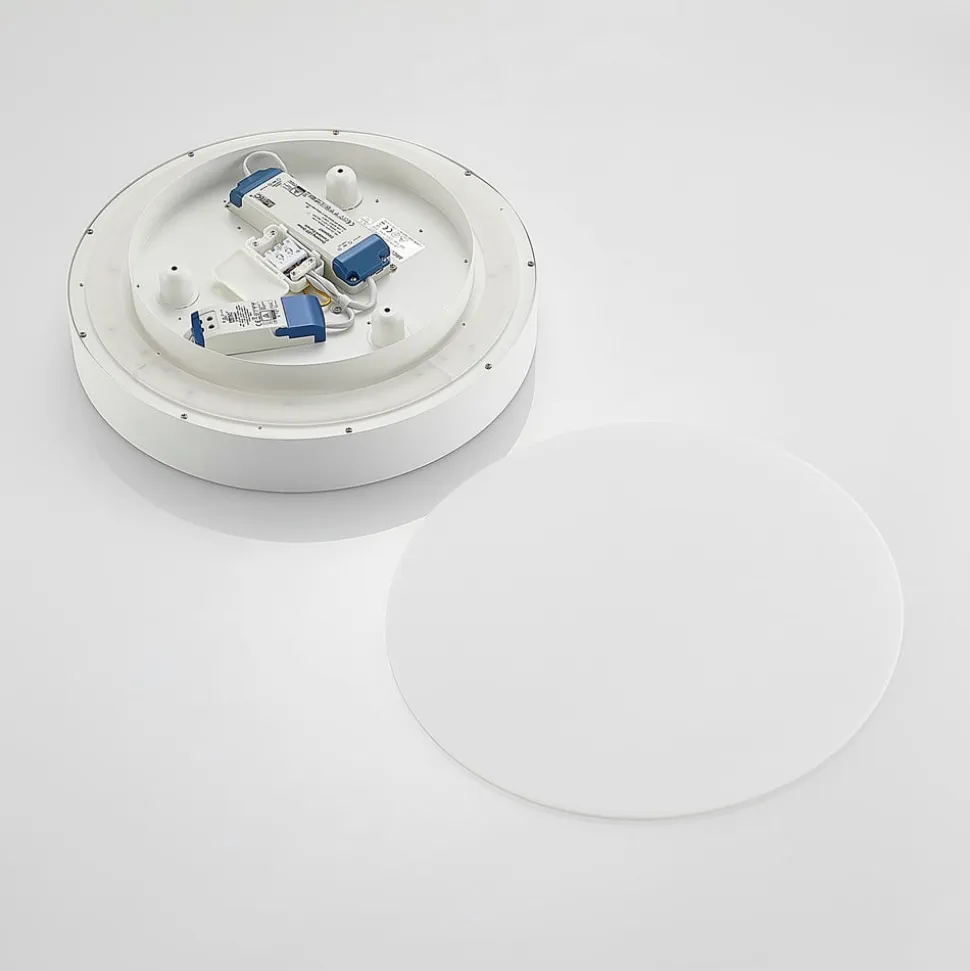 Arcchio LED-loftlampe Vanida, hvid, Ø 40 cm, op/ned
