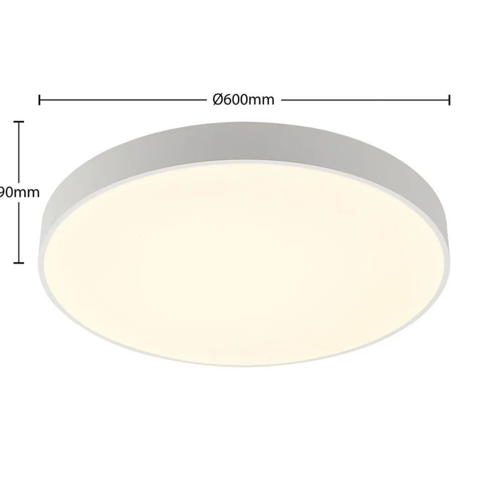 Arcchio LED-loftlampe Vanida, hvid, Ø 60 cm, op/ned