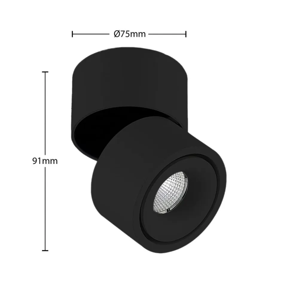 Arcchio LED-loftspot Rotari, 2150lm, 1 lyskilde, sort
