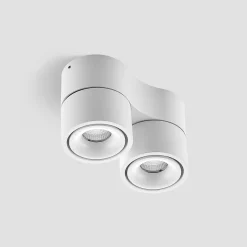 Arcchio LED-loftspot Rotari, hvid, 2 lyskilder, 1362lm