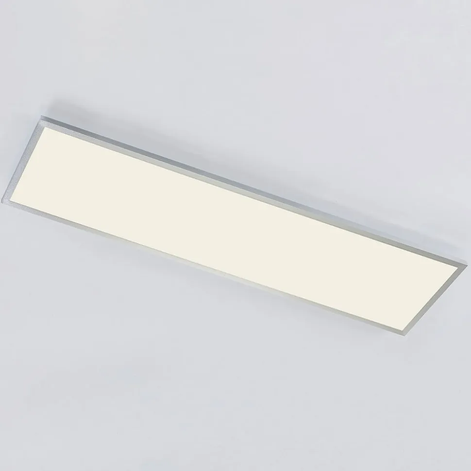 Arcchio LED-panel Arthur, 120 x 30 cm, sølv, 4000 K