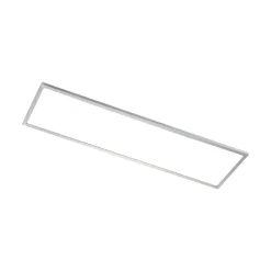Arcchio LED-panel Arthur, 120 x 30 cm, sølv, 4000 K