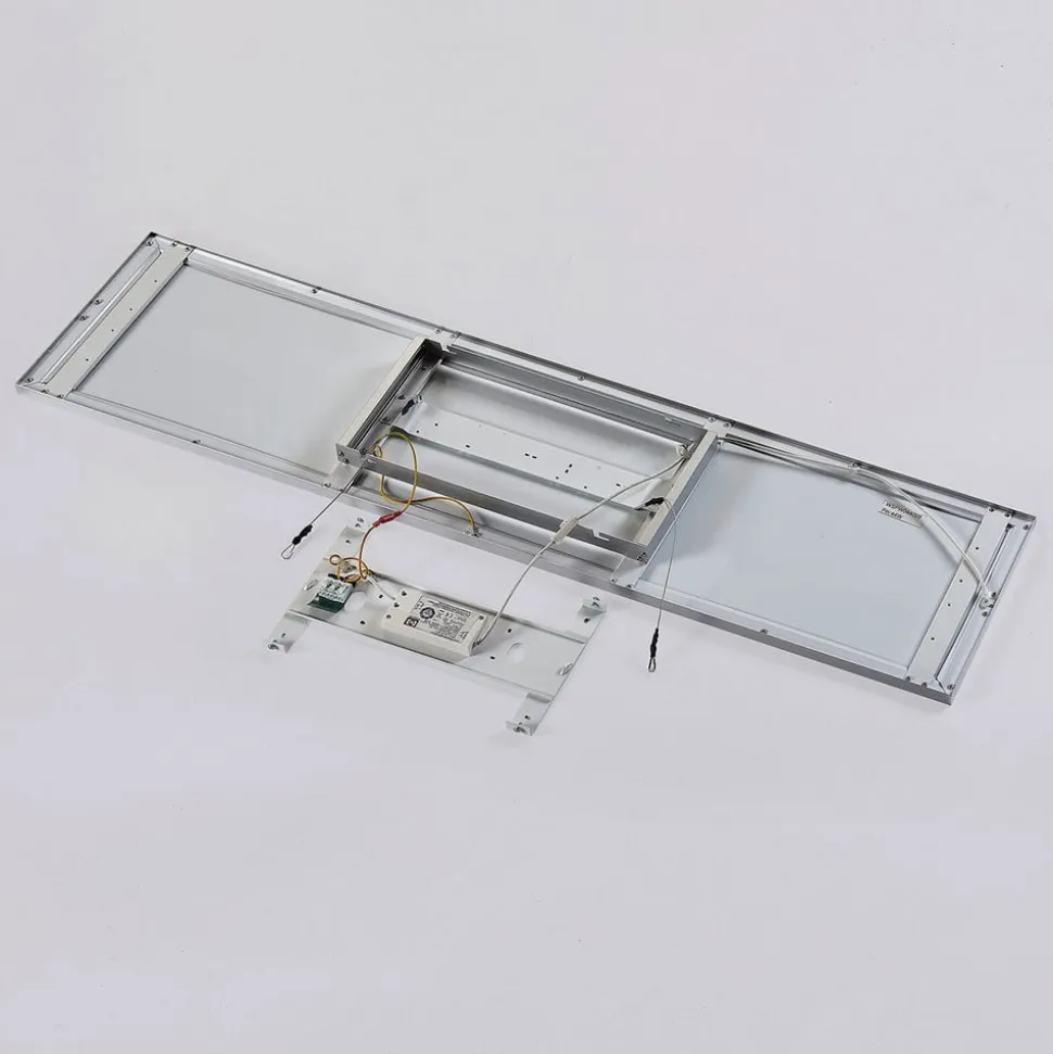 Arcchio LED-panel Arthur, 120 x 30 cm, sølv, 4000 K