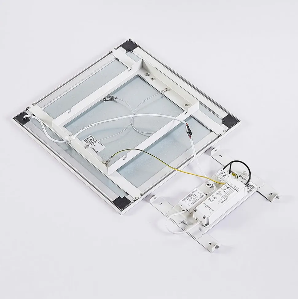 Arcchio LED-panel, CCT Lysander, 39 cm, hvid, aluminium