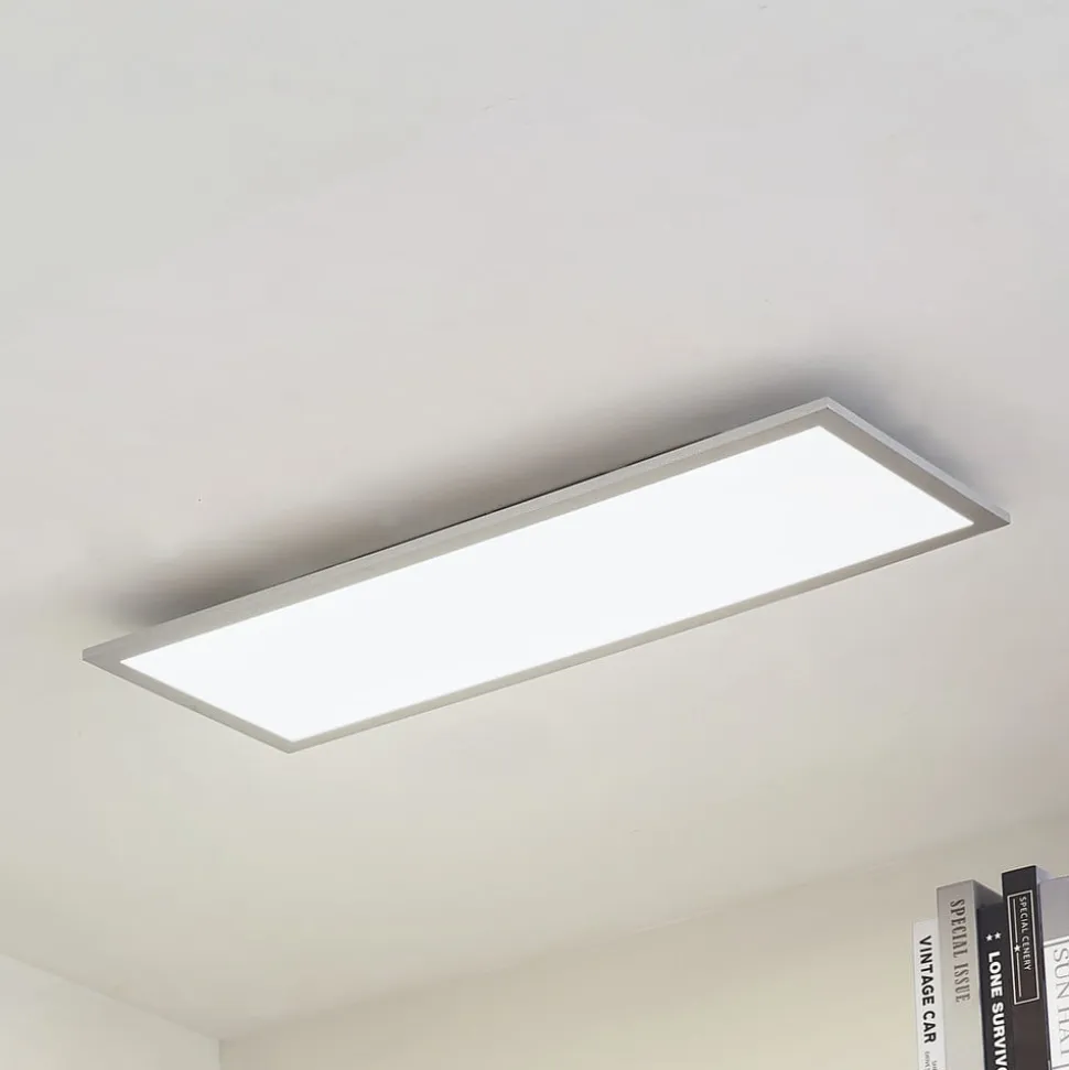 Arcchio LED-panel Lyndra, 80 cm, sølv, aluminium, dæmpbar, CCT