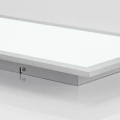 Arcchio LED-panel Lyndra, 80 cm, sølv, aluminium, dæmpbar, CCT
