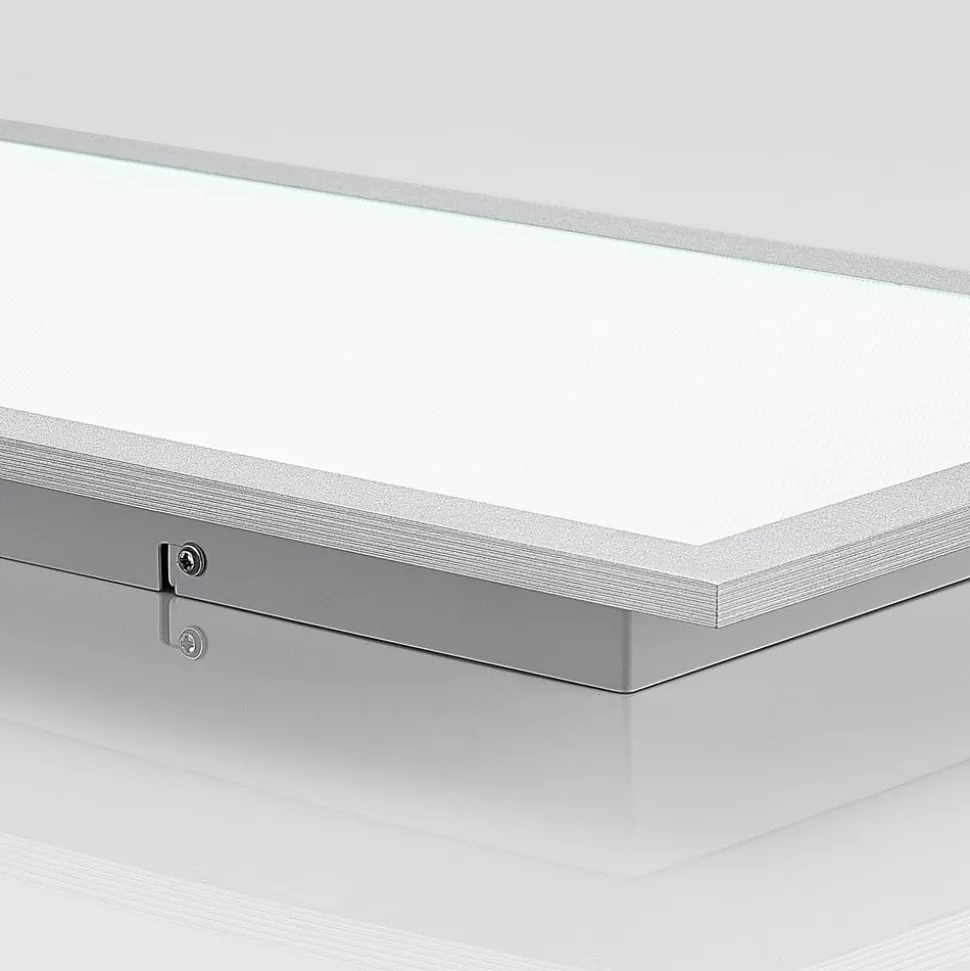 Arcchio LED-panel Lyndra, 80 cm, sølv, aluminium, dæmpbar, CCT
