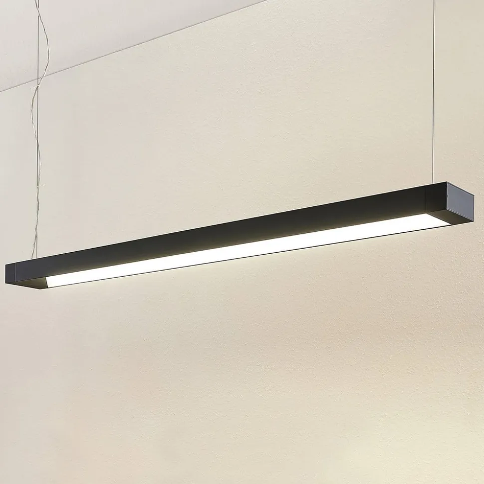 Arcchio LED-pendellampe Cuna, sort, 122 cm, metal