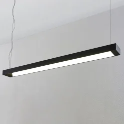 Arcchio LED-pendellampe Cuna, sort, 122 cm, metal