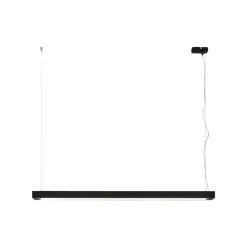Arcchio LED-pendellampe Cuna, sort, 122 cm, metal