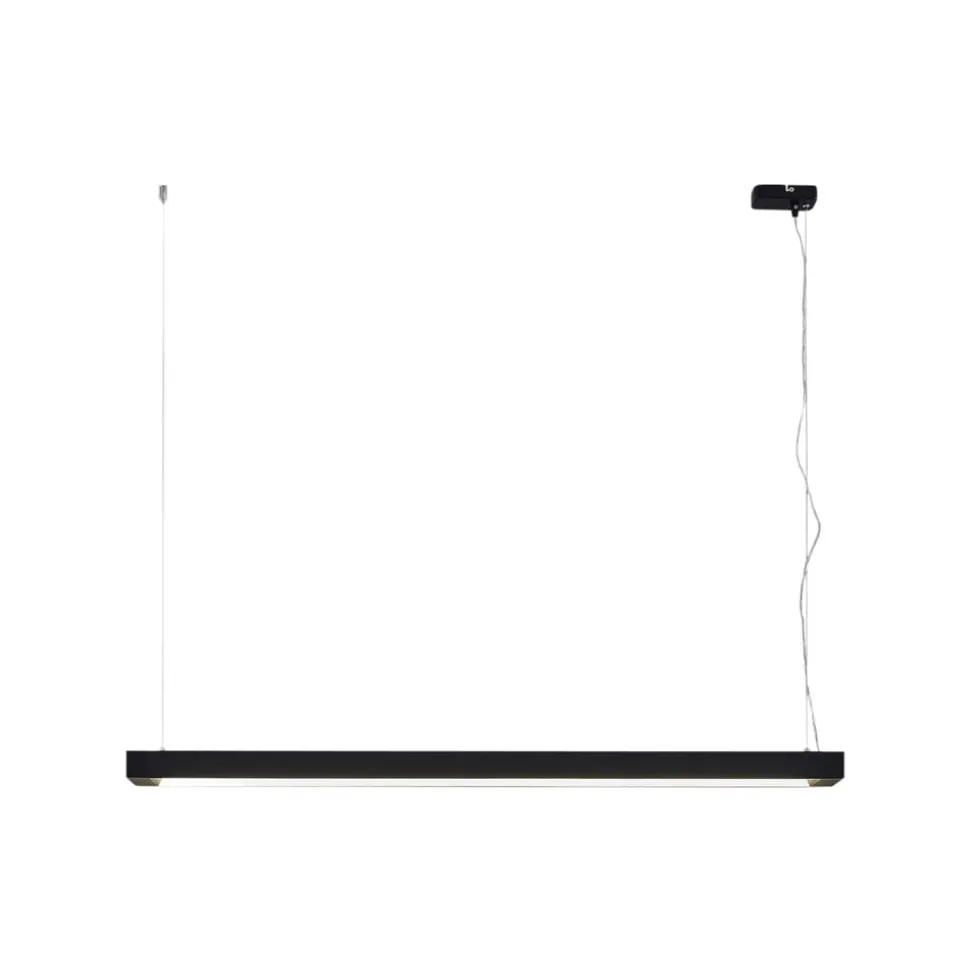 Arcchio LED-pendellampe Cuna, sort, 122 cm, metal