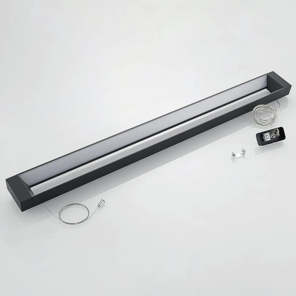 Arcchio LED-pendellampe Cuna, sort, 122 cm, metal