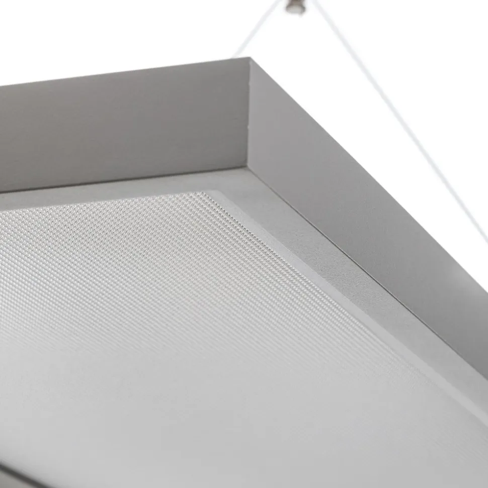 Arcchio LED-pendellampe Dorean, sølv, metal, 120 cm