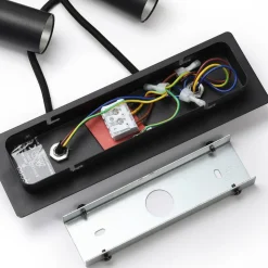 Arcchio LED-pendellampe Franka, 2 lyskilder, sort, aluminium