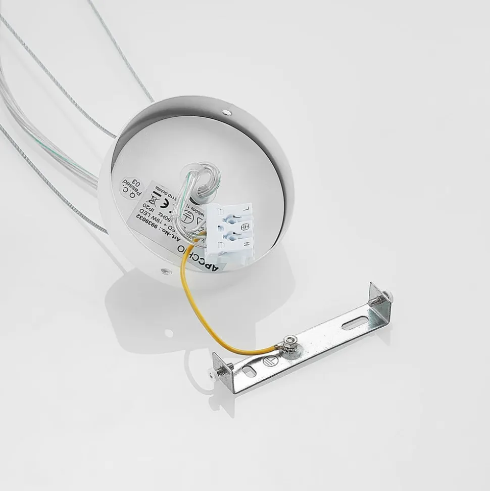 Arcchio LED-pendellampe Vanida, hvid, Ø 60 cm, op/ned