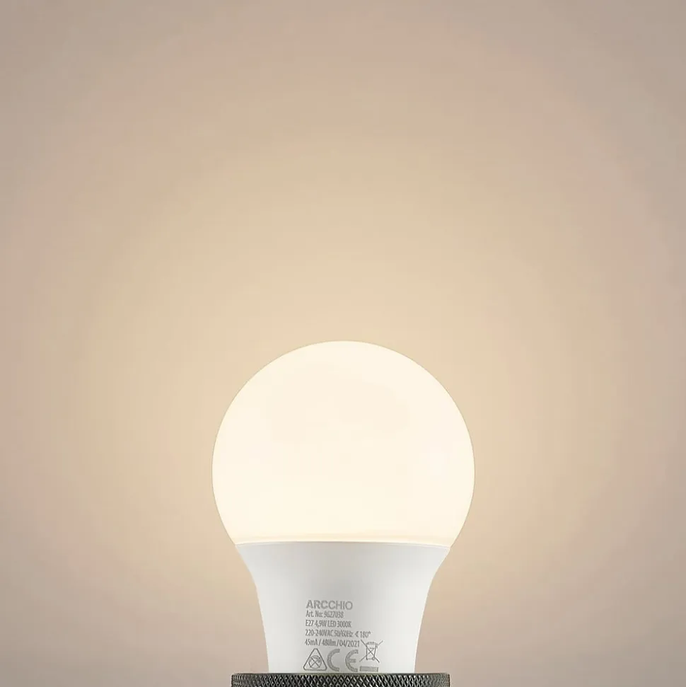 Arcchio LED-pære E27 A60 4,9W opal 3.000K 480 lm