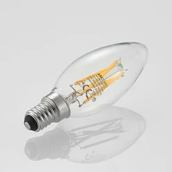 Arcchio LED-pære, glødetråd, stearinlys, E14, 4W, klar