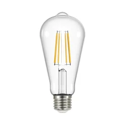 Arcchio LED-rustik lyspære, E27 3,8W, klar, 3000K, 806lm