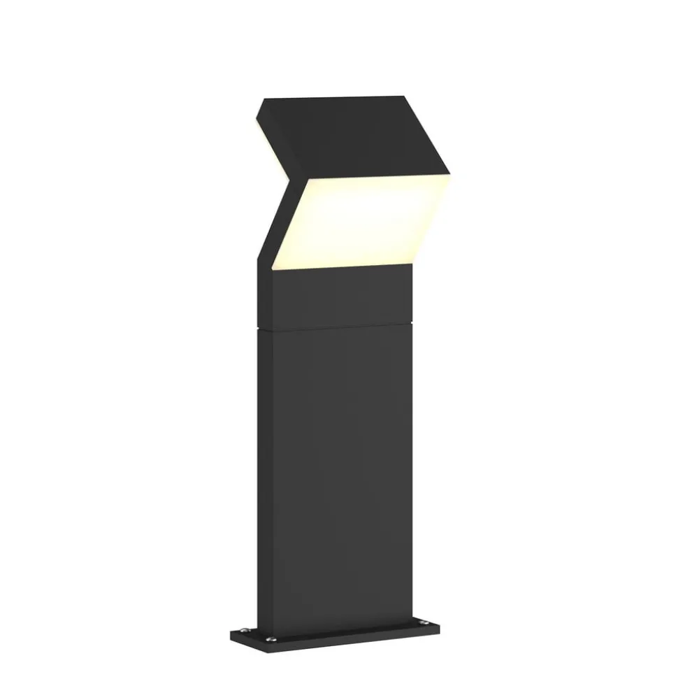 Arcchio LED-sokkellampe Havin, antracit, metal, 60 cm