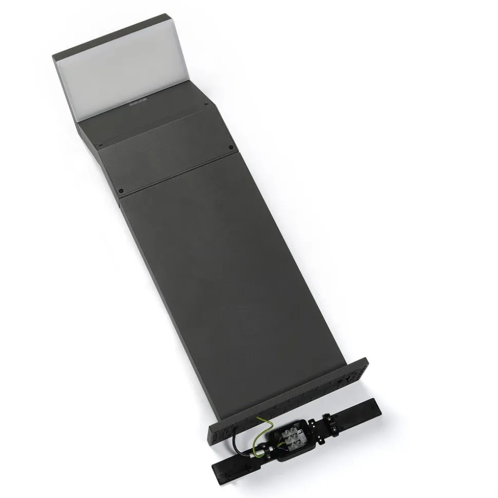 Arcchio LED-sokkellampe Havin, antracit, metal, 60 cm