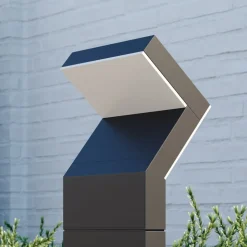 Arcchio LED-sokkellampe Havin, antracit, metal, 60 cm