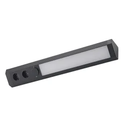 Arcchio LED-underskabsbelysning Ovano, 62 cm, sort, aluminium