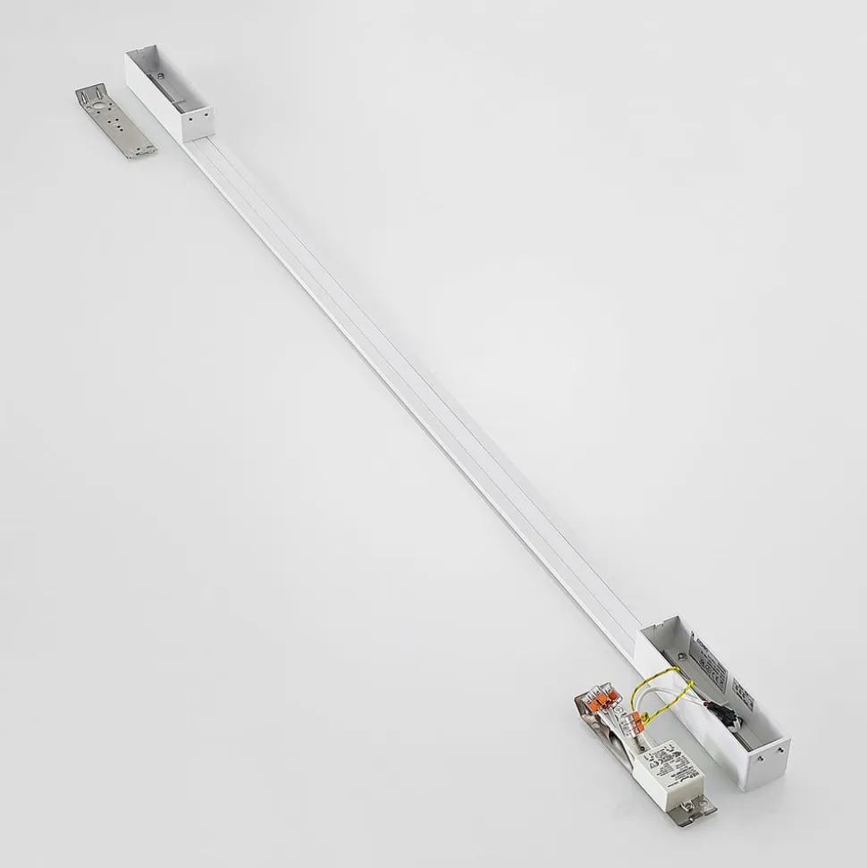 Arcchio LED-væglampe Ivano, 130 cm, hvid, aluminium