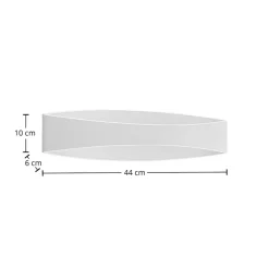 Arcchio LED-væglampe Jelle, 44 cm, hvid, metal, op/ned