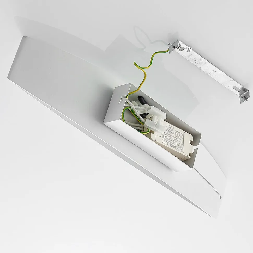 Arcchio LED-væglampe Jelle, 44 cm, hvid, metal, op/ned