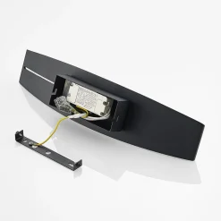 Arcchio LED-væglampe Jelle, 44 cm, sort/guld, op/ned
