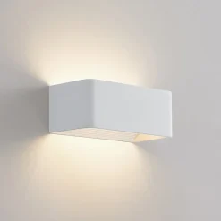 Arcchio LED-væglampe Karam, 20 cm, hvid, metal, op/ned