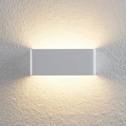 Arcchio LED-væglampe Karam, 20 cm, hvid, metal, op/ned